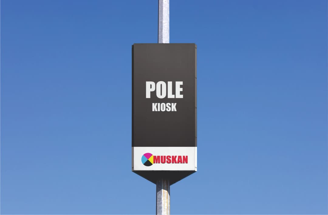 Pole Kiosk Advertising